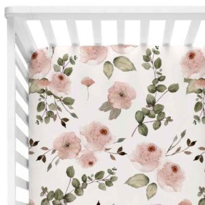Watercolor Pink & Blush Roses crib sheet
Caden Lane