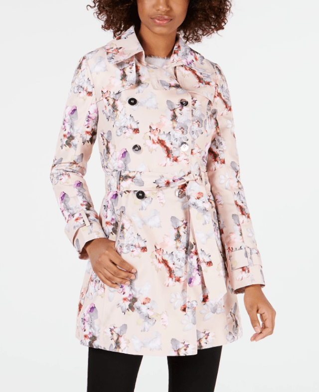 Floral Trench Coat, by Guess