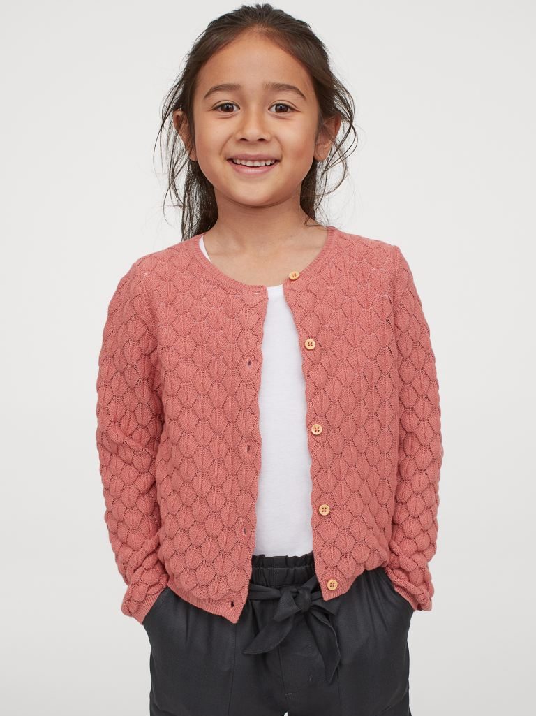 XIAOHAWANG Knitted Baby Girls Cardigan Toddler Button up Sweaters 
