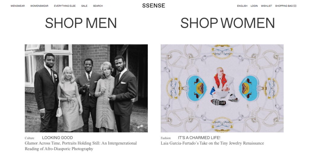 designer clothes website high end streetwear ssense