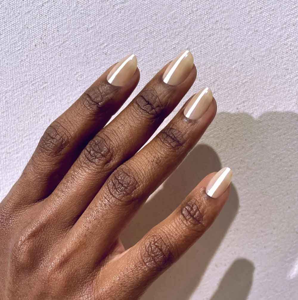 nude nails aesthetic black girl