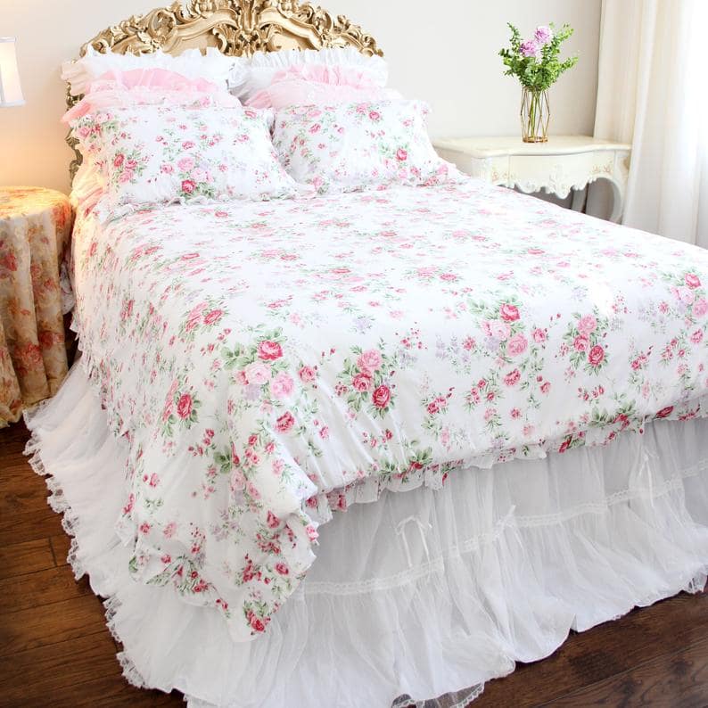 Floral Patchwork Duvet & Pillow Sham Covers, $212.62 Queen Size