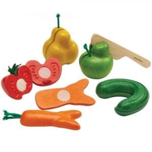Plan Toys
Sliceable Velcro Veggies and Fruits, Age 18M+