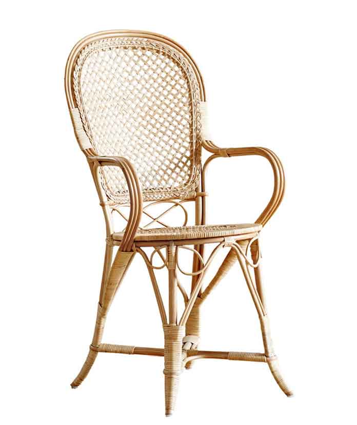 wicker rattan dining chair