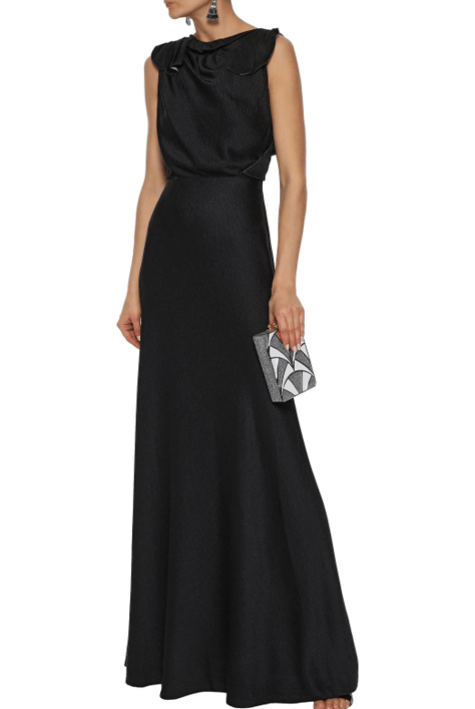 Black Satin Gown, Valentino