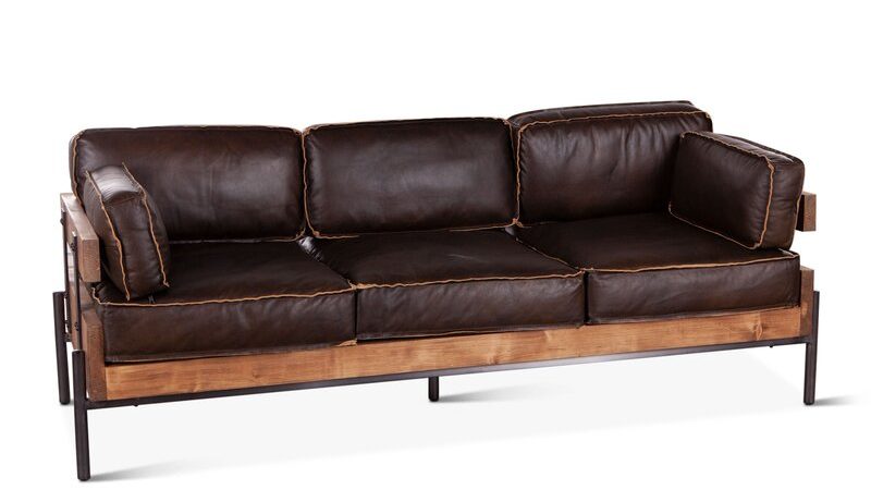Ery And Distressed Leather Sofas To, Worn Brown Leather Sectional