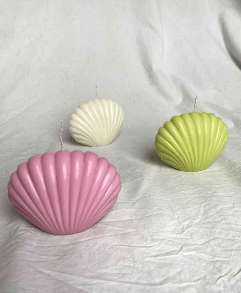 angelcore shell candles -etsy