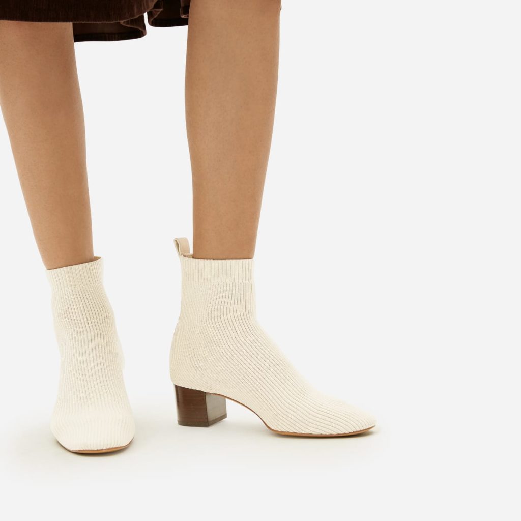 White Sock Booties, by Everlane