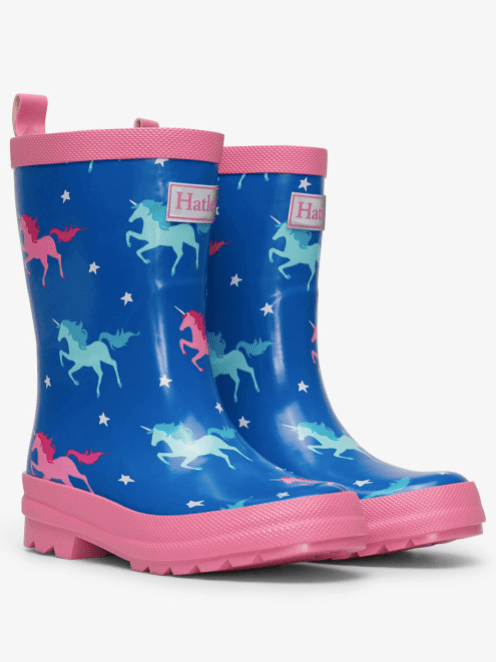 Hatley Twinkle Unicorn Shiny Rain Boots For Toddlers and Kids