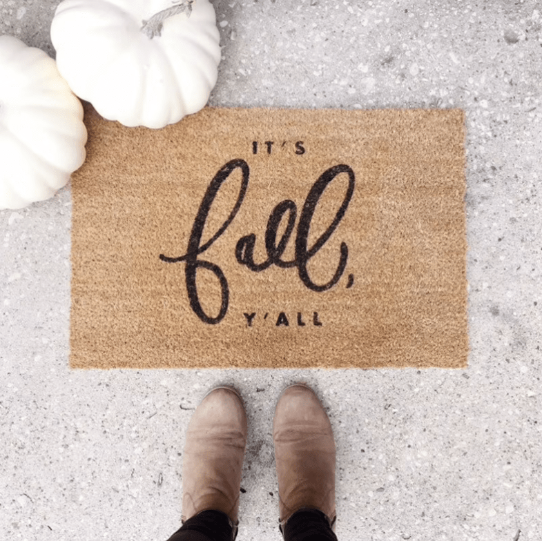 It's Fall Y'All Modern Doormat 