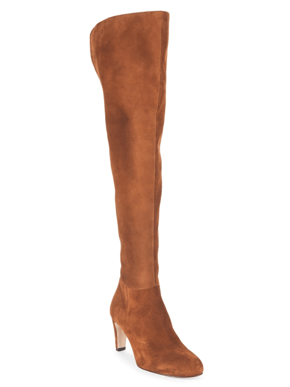 L'Agence Heeled Over-The-Knee Suede Boots