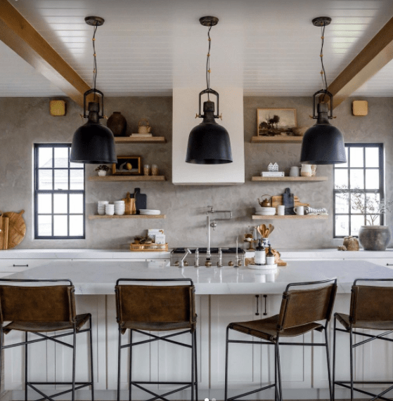 Leather Bar Counter Stools To, Kitchen Island Stools Modern Farmhouse
