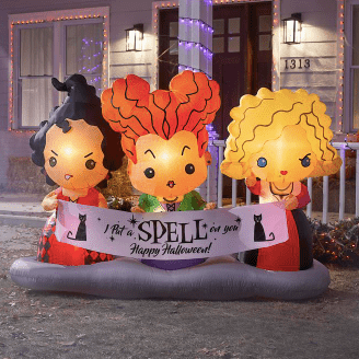 4.5 ft. Inflatable Sanderson Sisters Halloween Decor For Outdoors