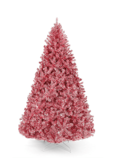 6 ft. Antique Pink Unlit Christmas Tree Tinsel, by Best Choice Products