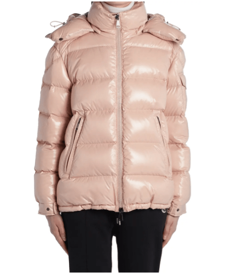 Blush Pink Maire Water Resistant Down Puffer Jacket, Moncler