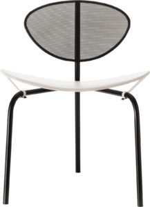 Mathieu Matégot 3 Legs modern design Nagasaki Dining Chair, Horne