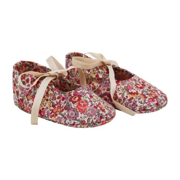 Liberty Floral Ballerina Shoes For Baby, Calisson Little Royals