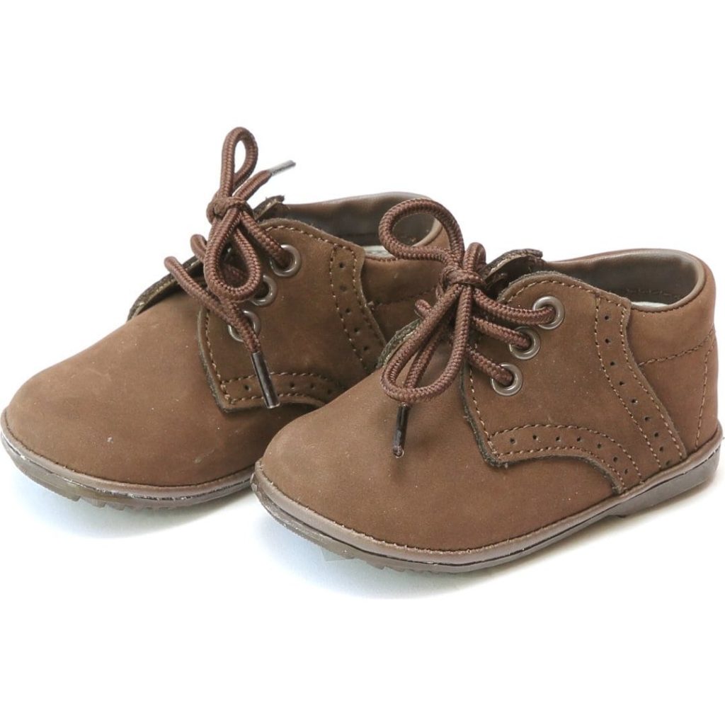 Nubuck Leather Lace Shoes For Baby