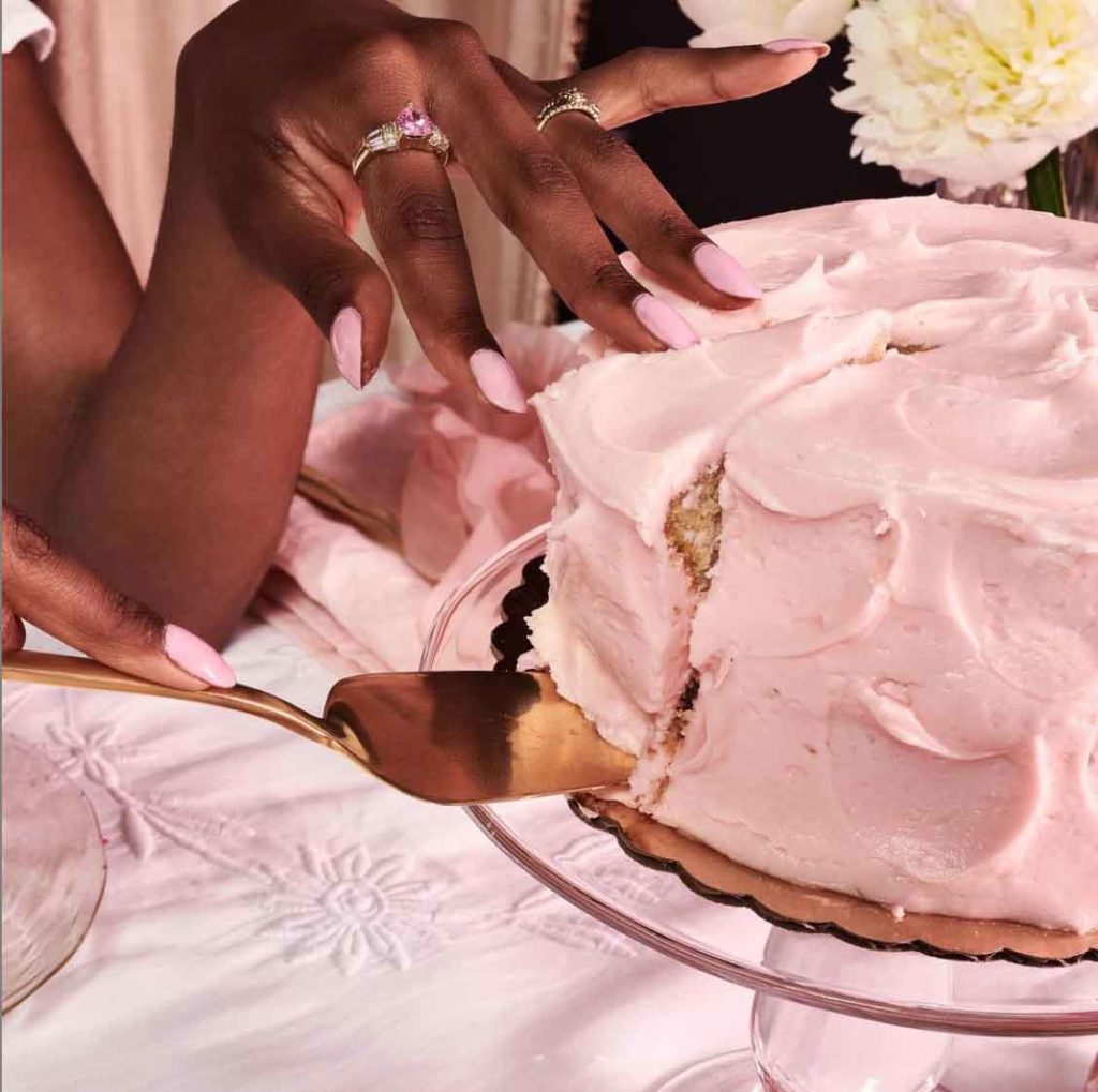 marie antoinette pink aesthetic cake black girl