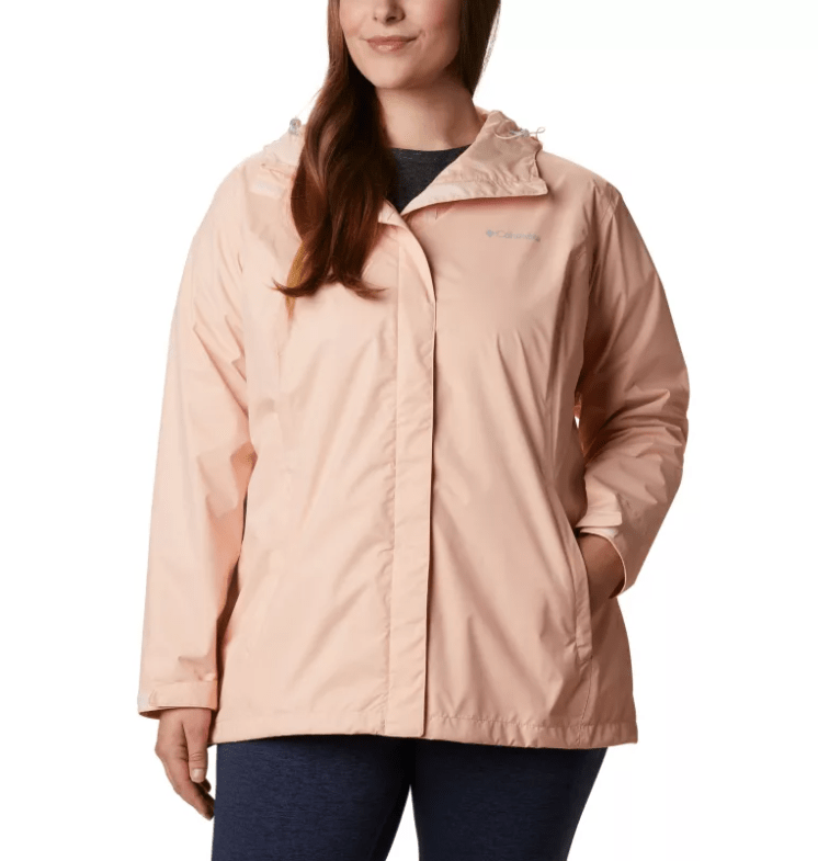 Peach Blush Waterproof Rain Jacket womens Arcadia II Columbia