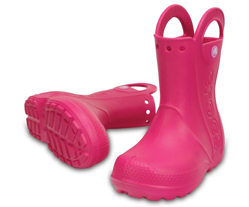 Crocs Pink Candy Waterproof Rain Boots For Toddlers & Little Girls