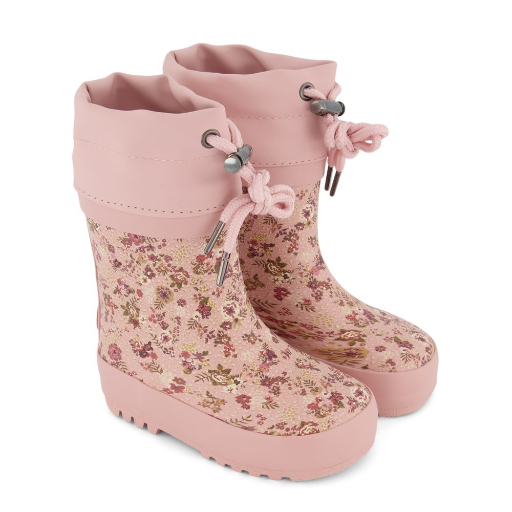 Floral Thermo Rain Boots For Girls