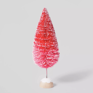 Hot Pink Bottle Brush Christmas Tree
