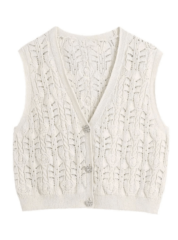 Knitted Cardigan Vest, by Goodnight Macaroon
