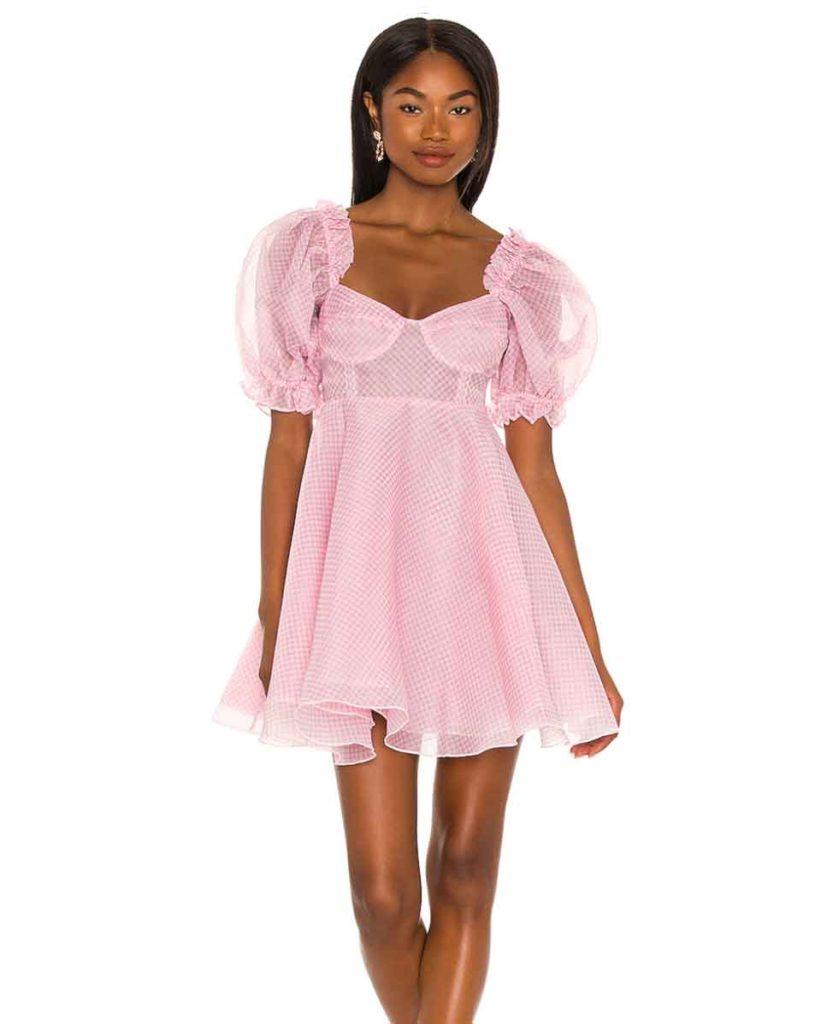 pink aesthetic selkie dress