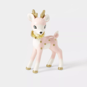Ceramic Pink Retro Decorative Reindeer