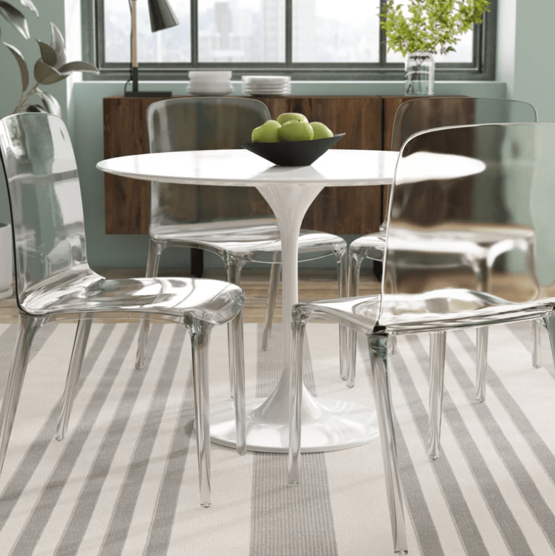 Here Is The Modern Dining Table You Ve, Dining Table With Clear Chairs