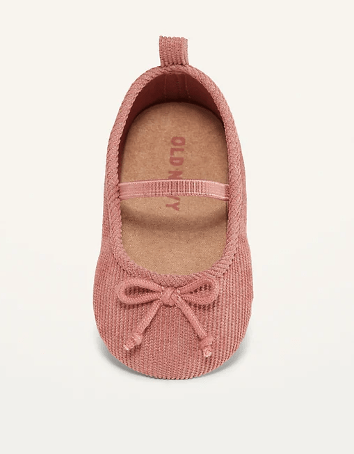 Corduroy Dusty Pink Baby Shoes, Old Navy