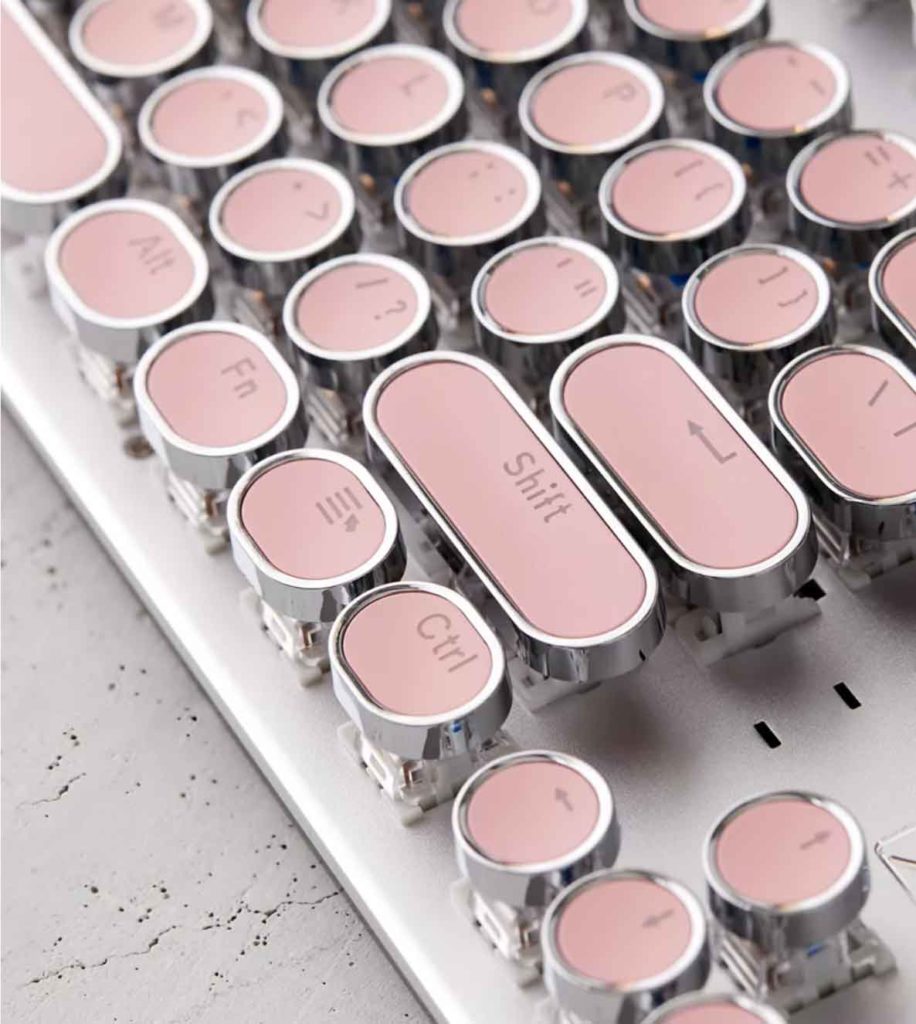 pink aesthetic keyboard