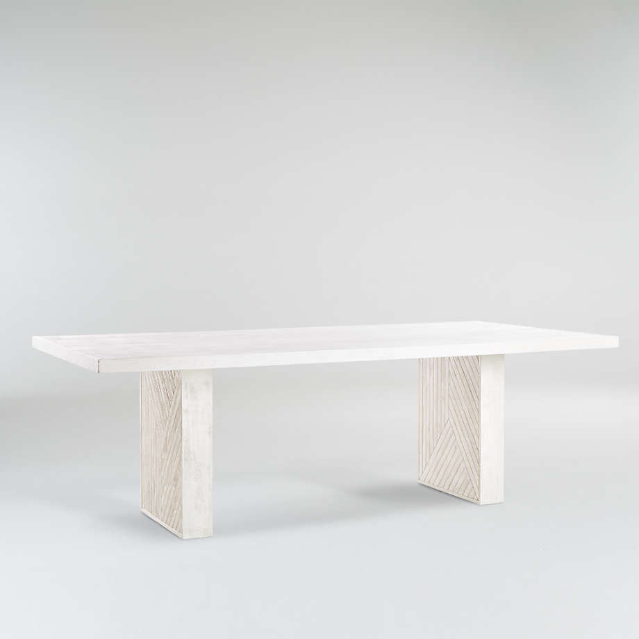 Modern Rustic Wooden Dining Table, Crate & Barrel