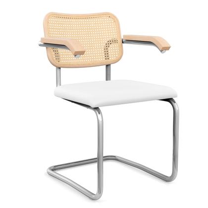 Cesca Armchair with Upholstered Seat & Arms, by Knoll at 2Modern