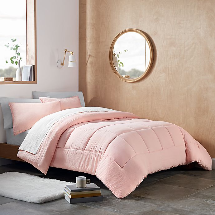 UGG 3-Piece Reversible Pink Blush Comforter Set 