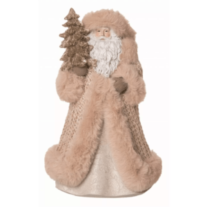 Transpac Resin Blush Santa Figurine
