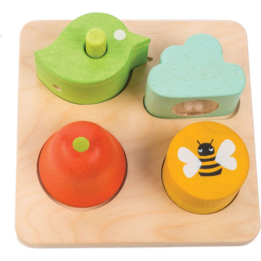 Wooden Audio Sensory Tray, by Tender Leaf Toys