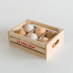 6-Pack Wooden Eggs Crate, Age 3+