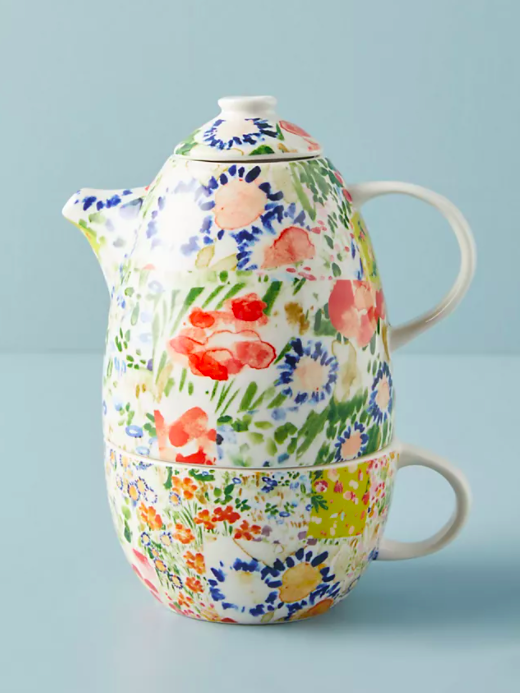 Floral Cottagecore Tea For One Set