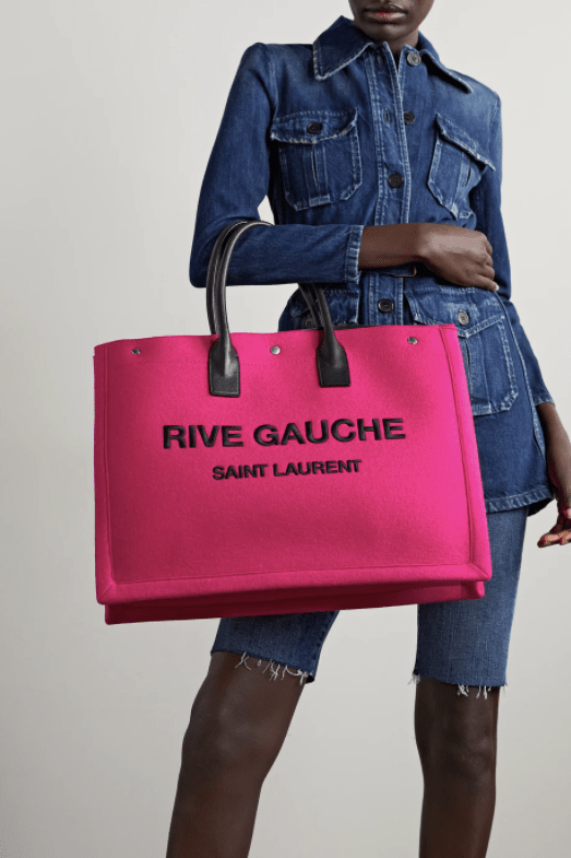 Saint Laurent Hot Pink "Rive Gauche" Tote