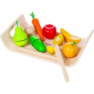 Velcro Wooden Fruits and Vegetables Set, Age 2+