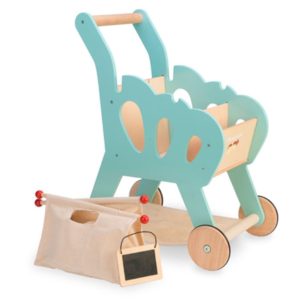 Wooden Cart & Shopping Bag, Age 3+