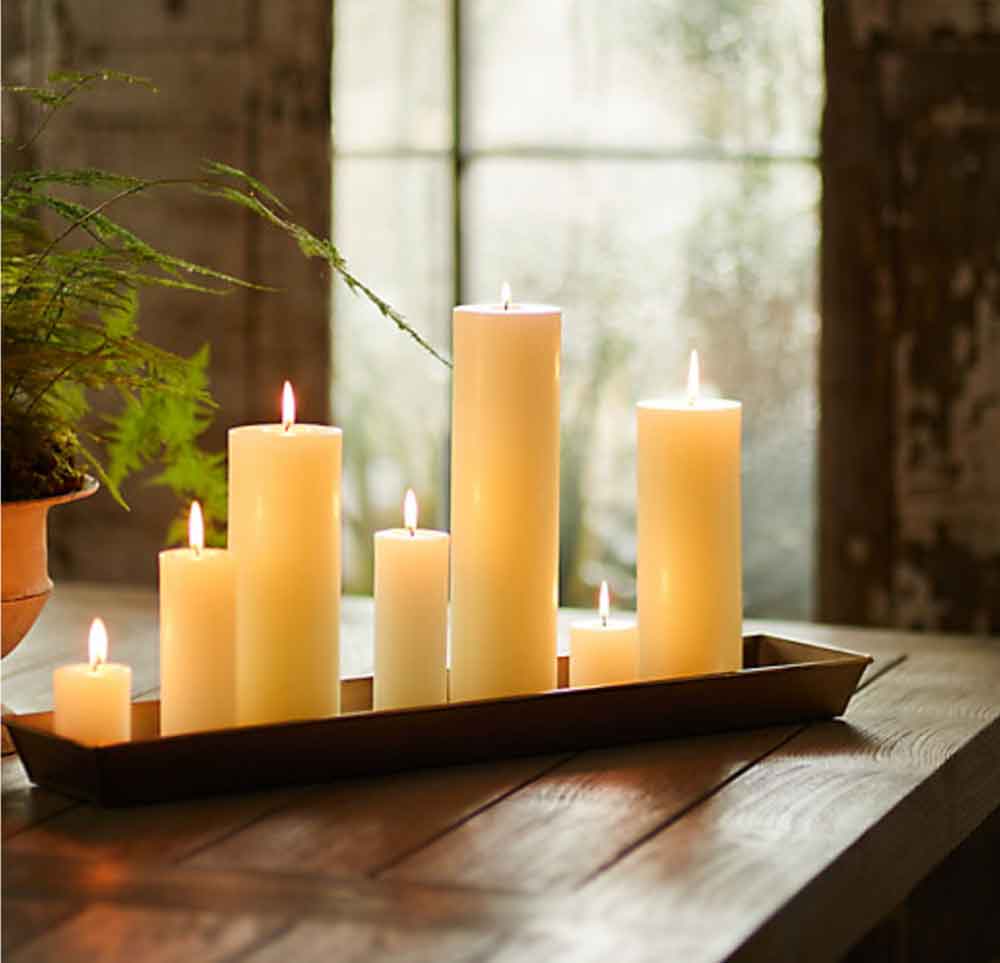 pillar candles decor hygge thanksgiving