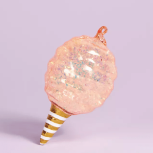 Pink Cotton Candy Christmas Ornament
