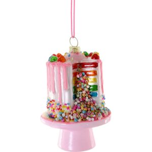 Pink Cake Glass Cody Foster Ornament
