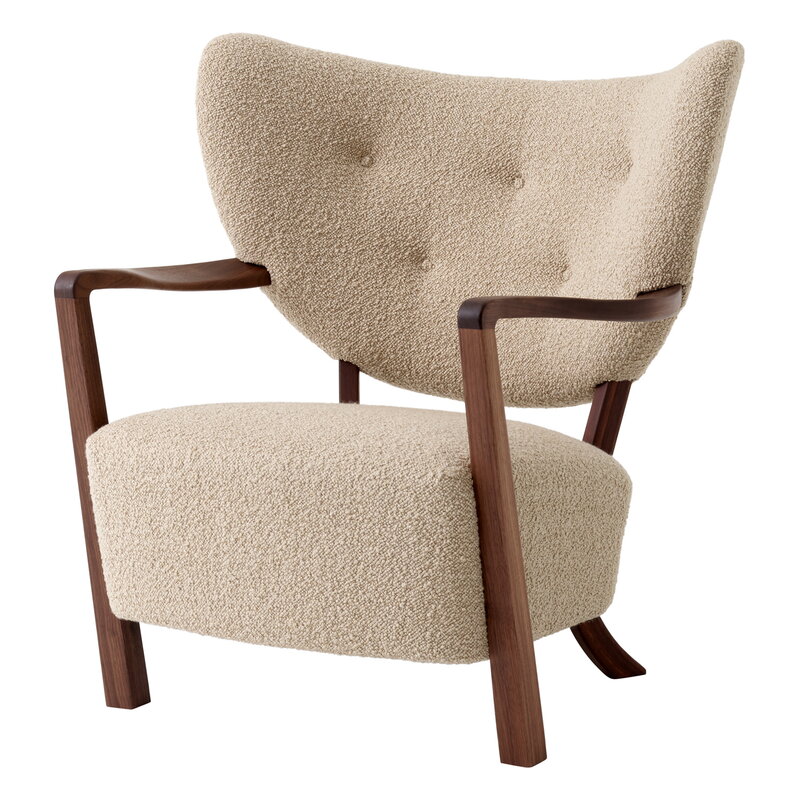 Danish Bouclé Lounge Chair - Wulff