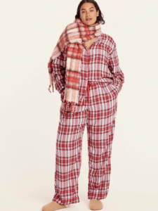 Cotton Flannel Long-Sleeve PJ Set in Vintage  Plaid
