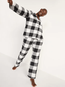 Matching Printed Flannel Pajama Set for Women
