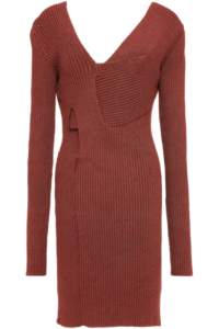 BOTTEGA VENETA Twist-front ribbed silk-blend mini dress, $3,000 $1,650  SHOP NOW  